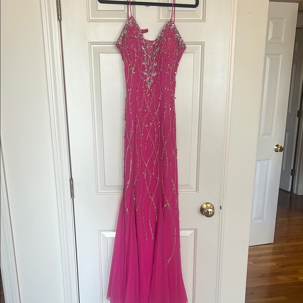 Elegant Pink Evening Gown